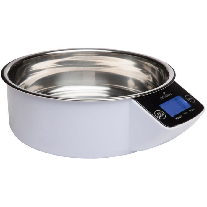 Gamelle - KERBL - EYENIMAL Pet Bowl - Balance intégrée - 1 l - Blanc