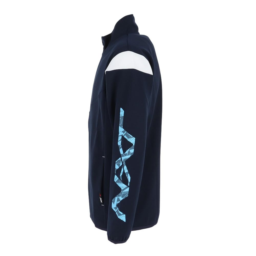 Mizuno Slim Dress Size 32JCA210 N-XT Warm-Up Jacket, Men's, Sweat-Wicking, Quick-Drying, Fit, Navy/Dress Navy, M,