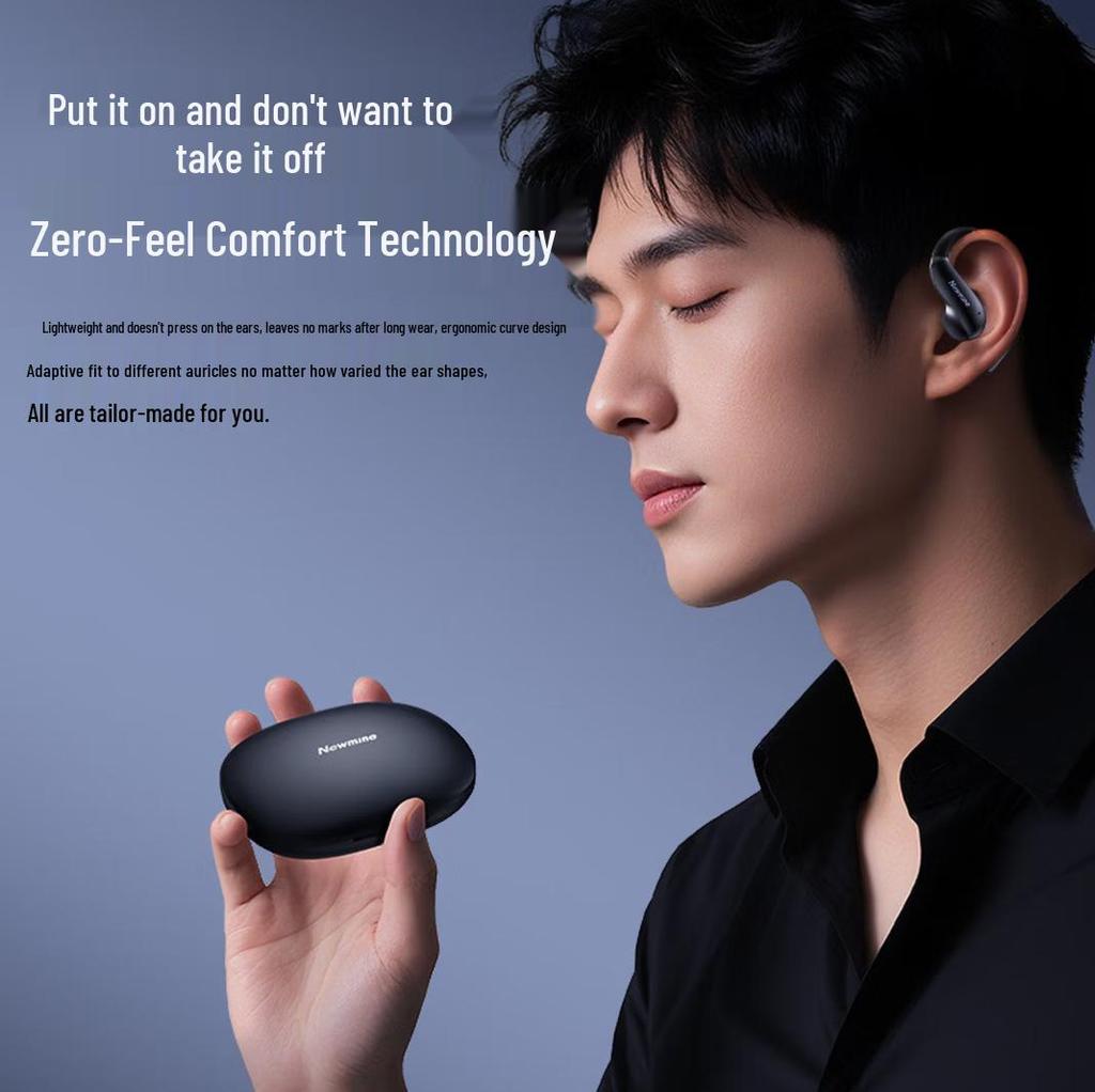 Newman OWS-21 Ear-hanging Bluetooth Earphones: Lightweight Design, Bluetooth 6.0, Ultra-long Standby.