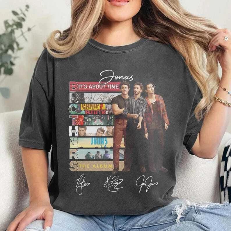 Vintage Albums 20Th Anniversary Of Jonas Tee, Merchandise Jonas Gift For Fan 4XL