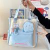 Versatile Teen Girls Handbag with Cartoon Coin Purse  Cute Cartoon Shoulder Bag  Super Cool Crossbody Bag