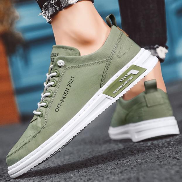 Canvas Shoes for Men, Breathable Ice Silk Fabric Shoes for Summer, New Korean Style Trendy and Versatile Men's Low Cut Shoes for One Foot
