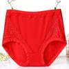 Big Size Lady Spring and Autumn Belly High Waist Middle Aged Mother Briefs