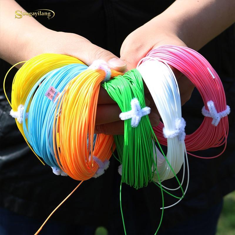 Flugfiskelina 100FT Flytande vikt framåt för flugfiske Lax / Saltvatten / Gäddfiske