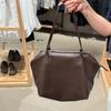 Bolso de mano henri de piel de vaca con textura de neumático ultraligero La * fila nuevo bolso de cuero para mujer de gran capacidad para el hombro de uso diario