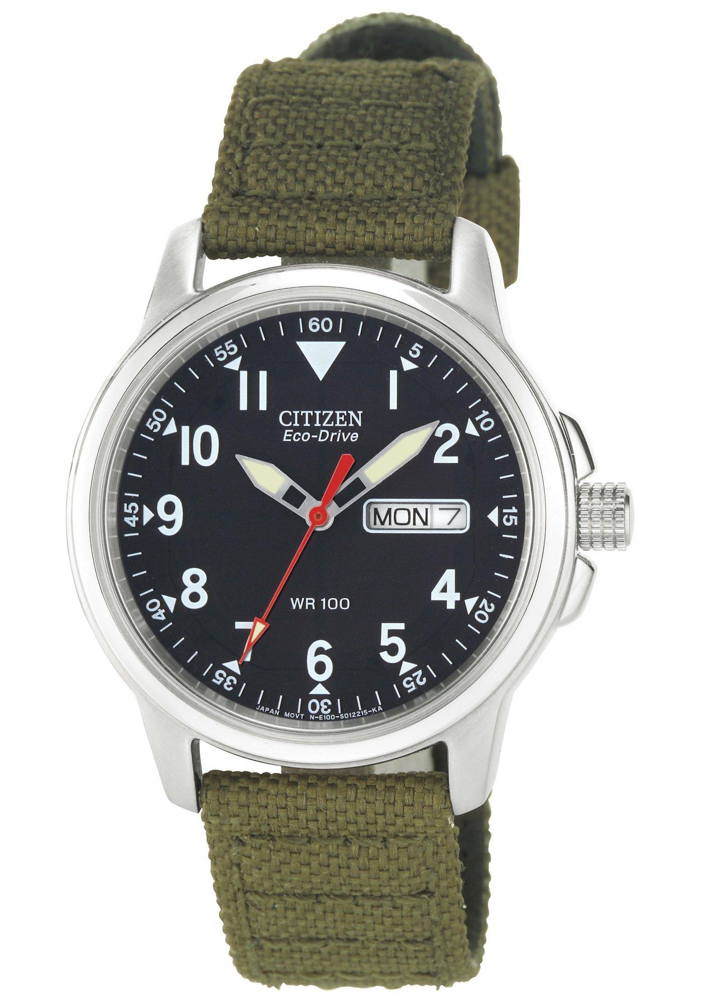 Citizen Canvas Watch with Strap Eco-Drive BM8180-03E Men s