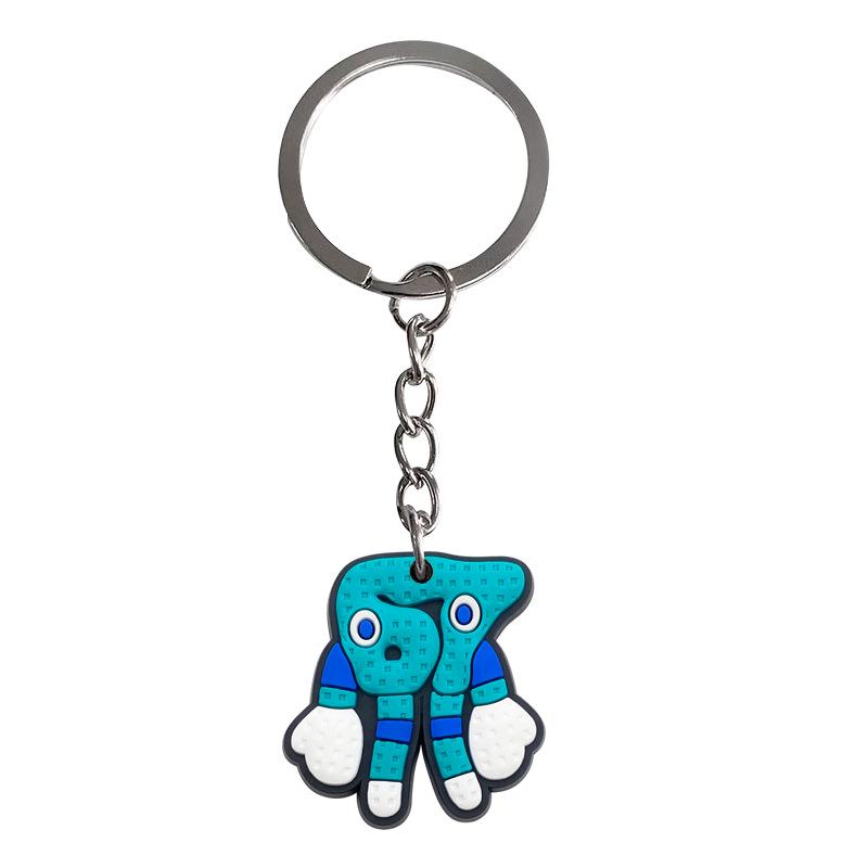 Brain Rot Game Keychain: Classic Online Game Pendant & Backpack Ornament