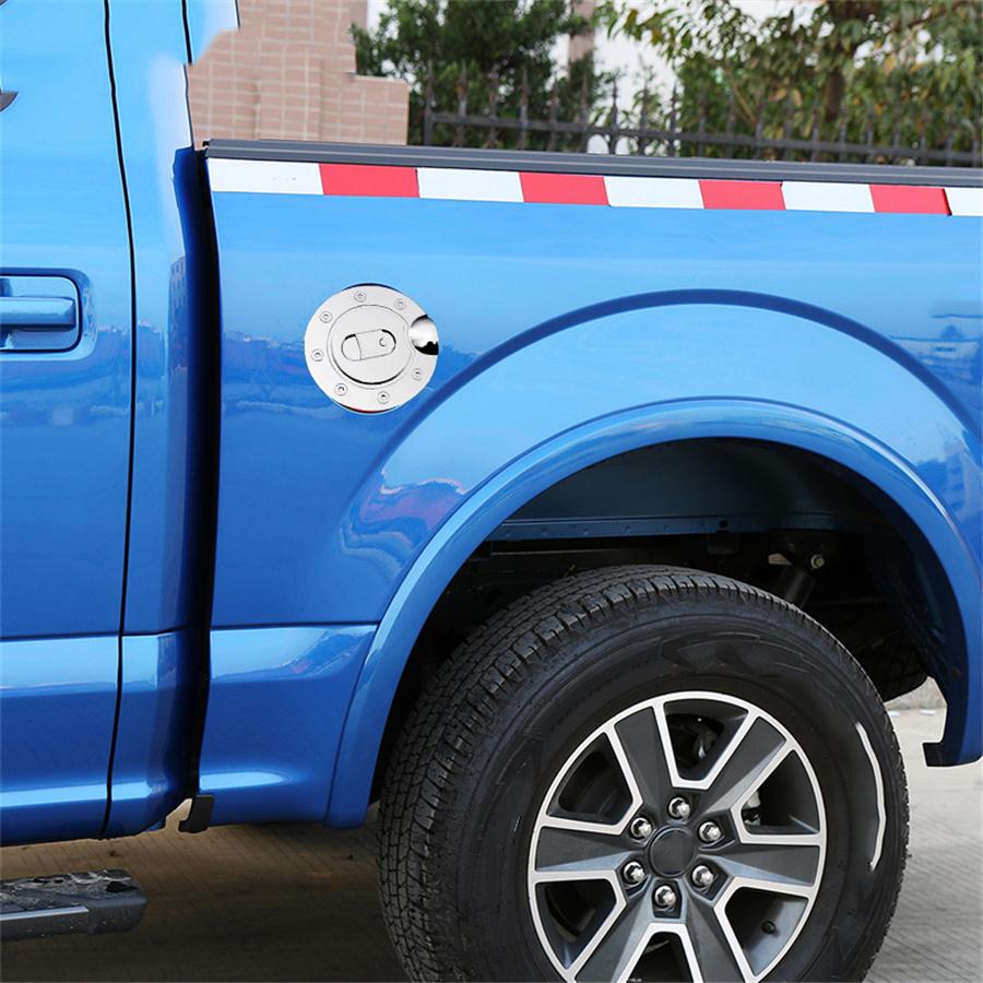 Chrome Plating Fuel Gas Tank Door Cover Cap ABS×1 For 2004-2008 Ford F150 Triple