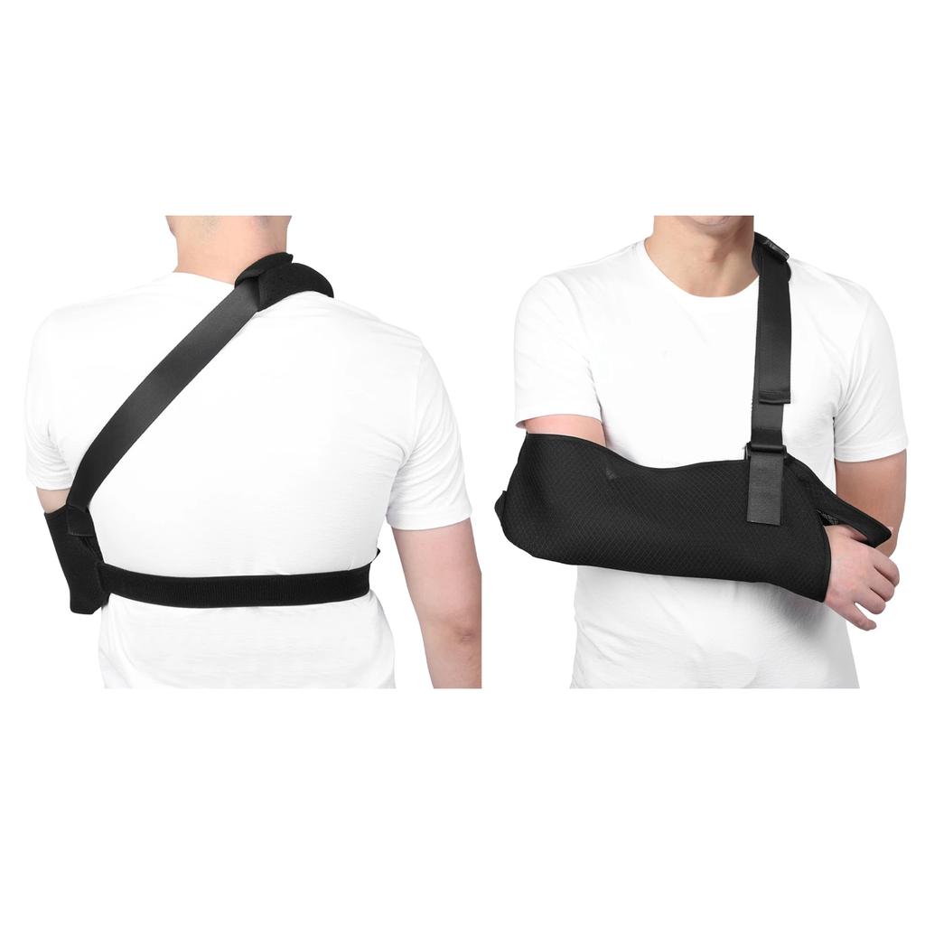 Arm Sling for Shoulder Injury Breathable Lightweight Adjustable Arm Sling Shoulder Immobilizer Rotator Cuff for Men Women