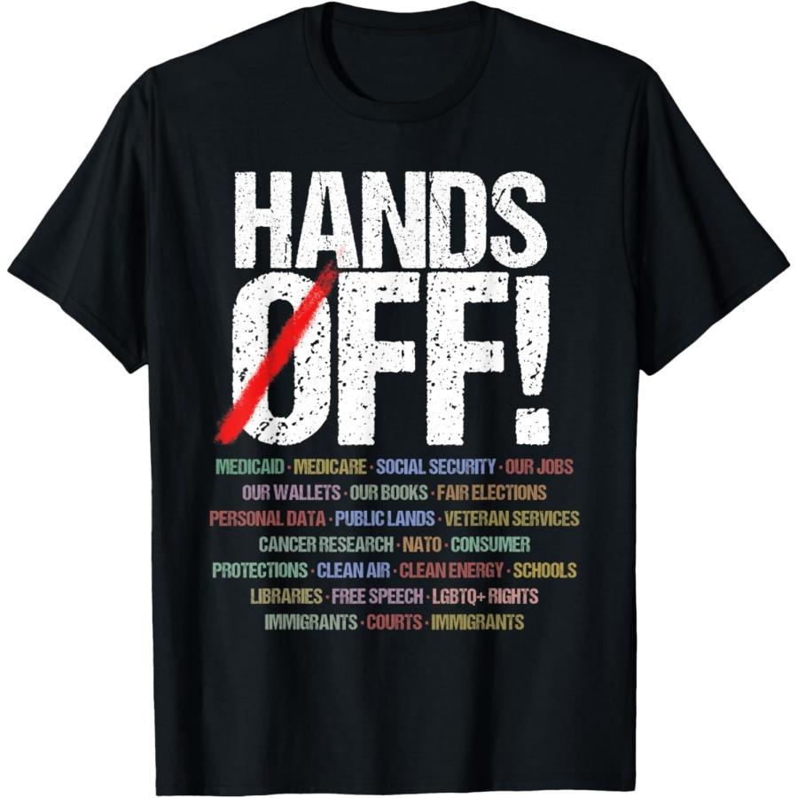 Футболка с надписью  Руки прочь S