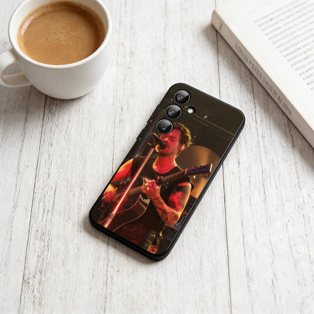 

H-Harry Styles Phone Case Black Silicone Soft For Samsung Galaxy A73,A72,A71,A70,A53,A52,A51 Samsung a73 5g