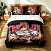 Sao Paulo Futebol Clube (5) 3pc Set Suitable for Master Bedrooms Soft and Comfortable an Ideal Gift for Family and Friends Includes One Duvet Cover an