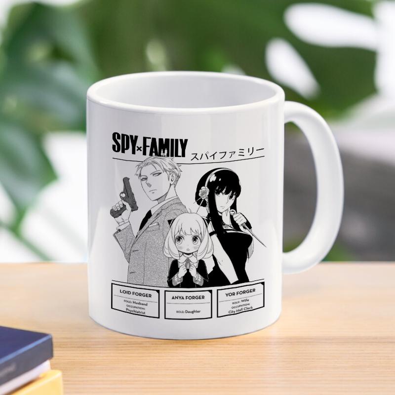 Spy X Family Anya kubek do kawy kubek Loid Yor fałszerz kubki ceramiczne dla dzieci chłopcy herbata kawa z mlekiem naczynia do picia prezent dla przyjaciela