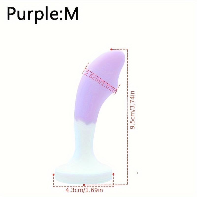 Silicone Jeweled Butt Plug - Pink Crystal Diamond Anal Plug, Soft Flexible Sex Toy for Women Men, Beginner Anal Training