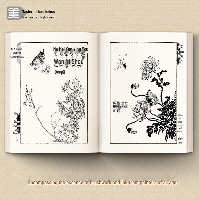 Master of Aesthetics: Wang Gai's Chinese Painting Textbook On Grass, Insects, and Feathers