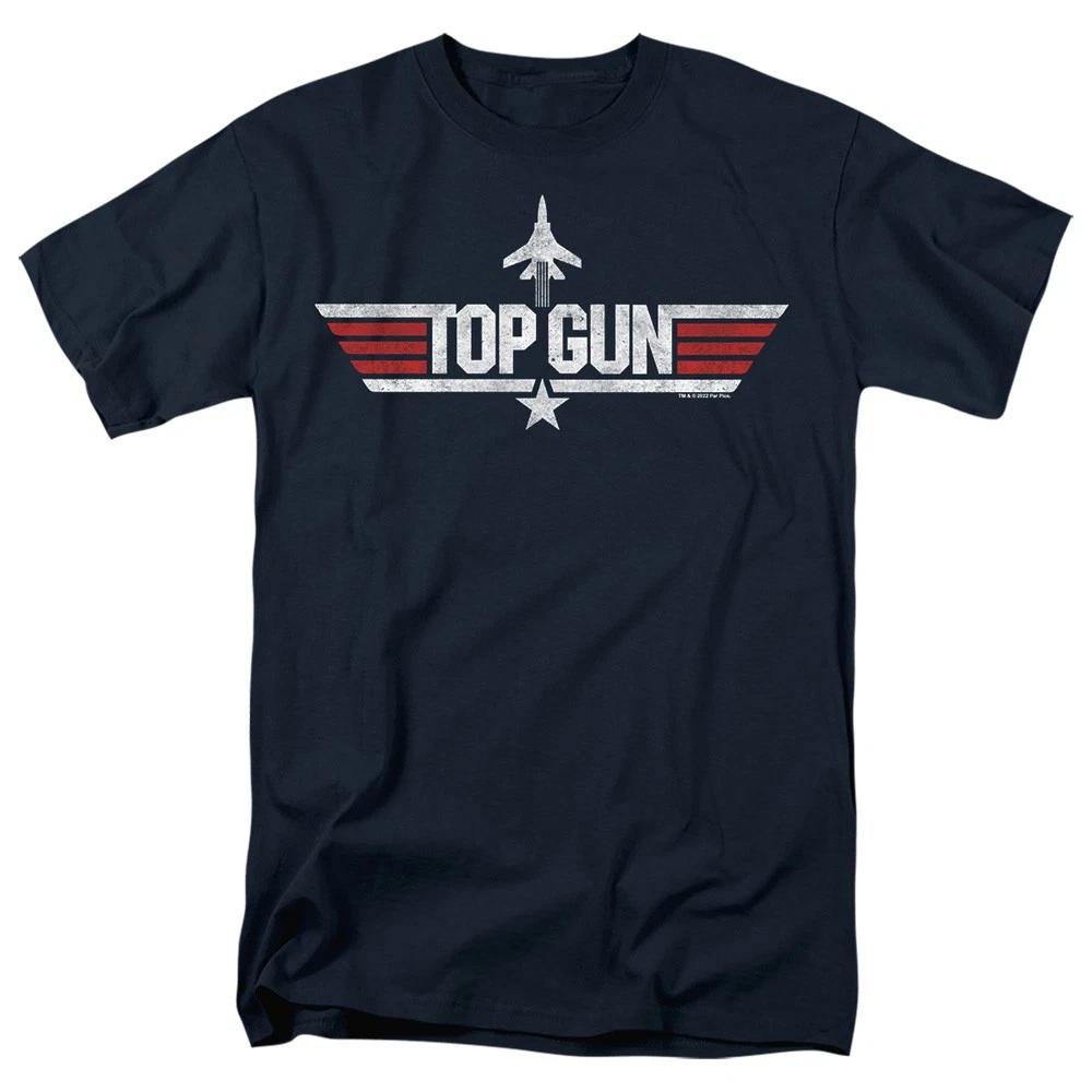 Top Gun - Logo Navy - Unisex Short Sleeve Children s T-shirt - Blue 150