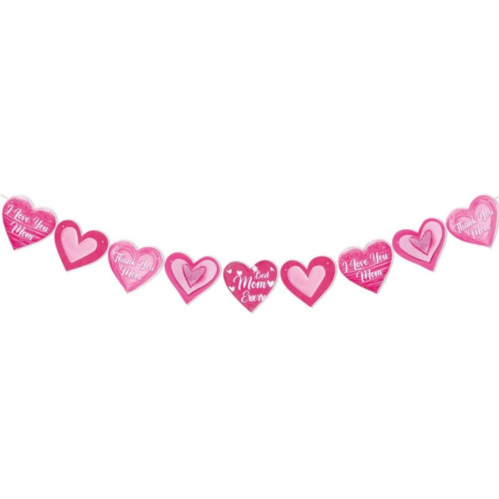 Surprise Mother's Day Hanging Paper Cards Romantic DIY Paper Pull Flags  Festival