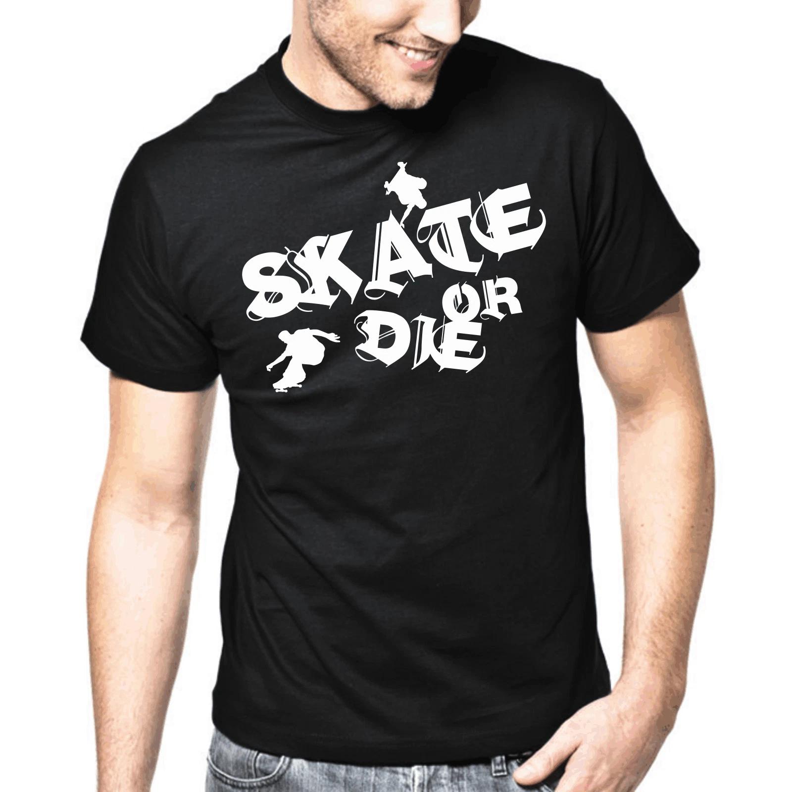 Men s and Women s T-shirts Skate Or Die Retro Urban Oldschool L