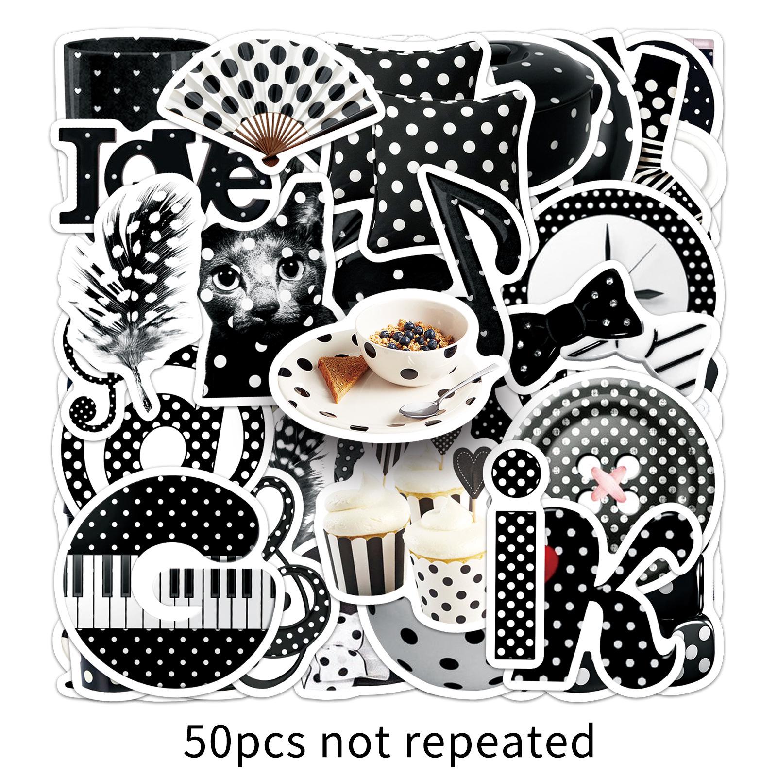 50 Polka Dot Dreamy Stickers: Creative Fun for Phone Cases & Bikes