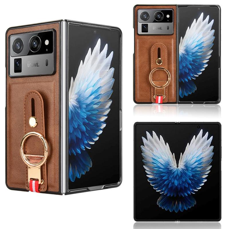 Handyhülle für Tecno Phantom V Fold2/Phantom V Fold mit Handschlaufe, stoßfeste Stoßstange, Schutzhülle