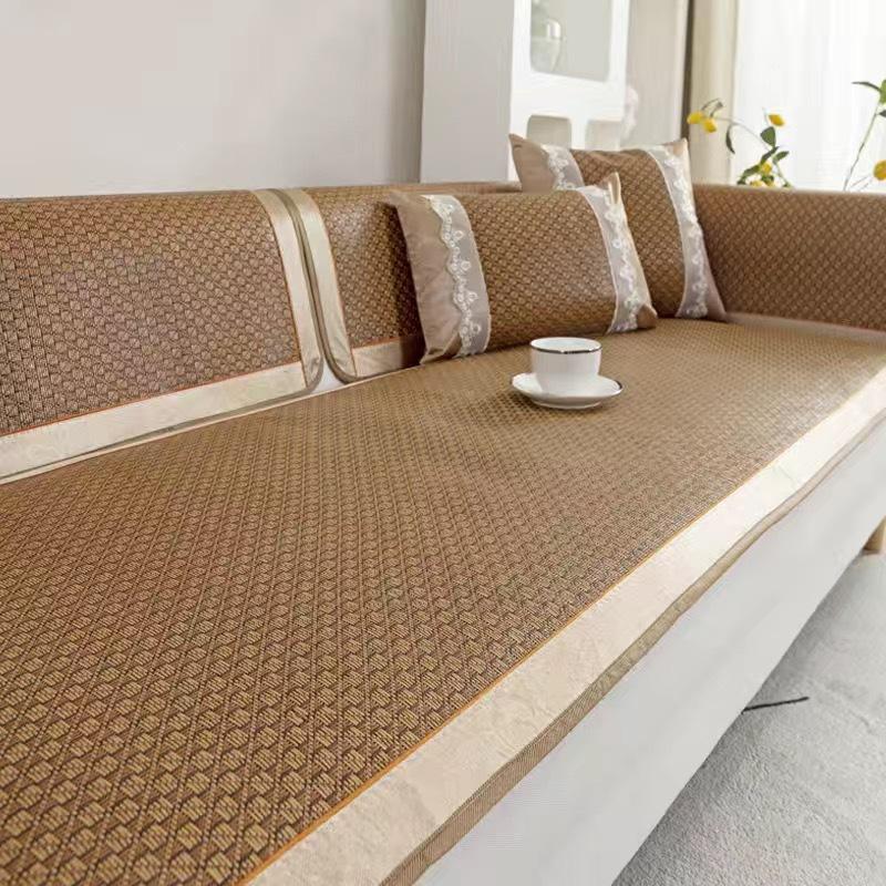 Rattan Sofa Cushion Summer Non-Slip Sofa Mat Cushion Sofa Cover Summer Cold Rattan Seat Cushion Cover
