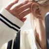 Cute Cat Shining Zircon Earrings Kawaii Earrings Cartoon Sweet Ear Studs Jewelry