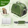 Bird Carrier Parrot Travel Cage with Tray and Breathable Clear Window Portable Bird Travel Carrier Double Zipper Clear Door