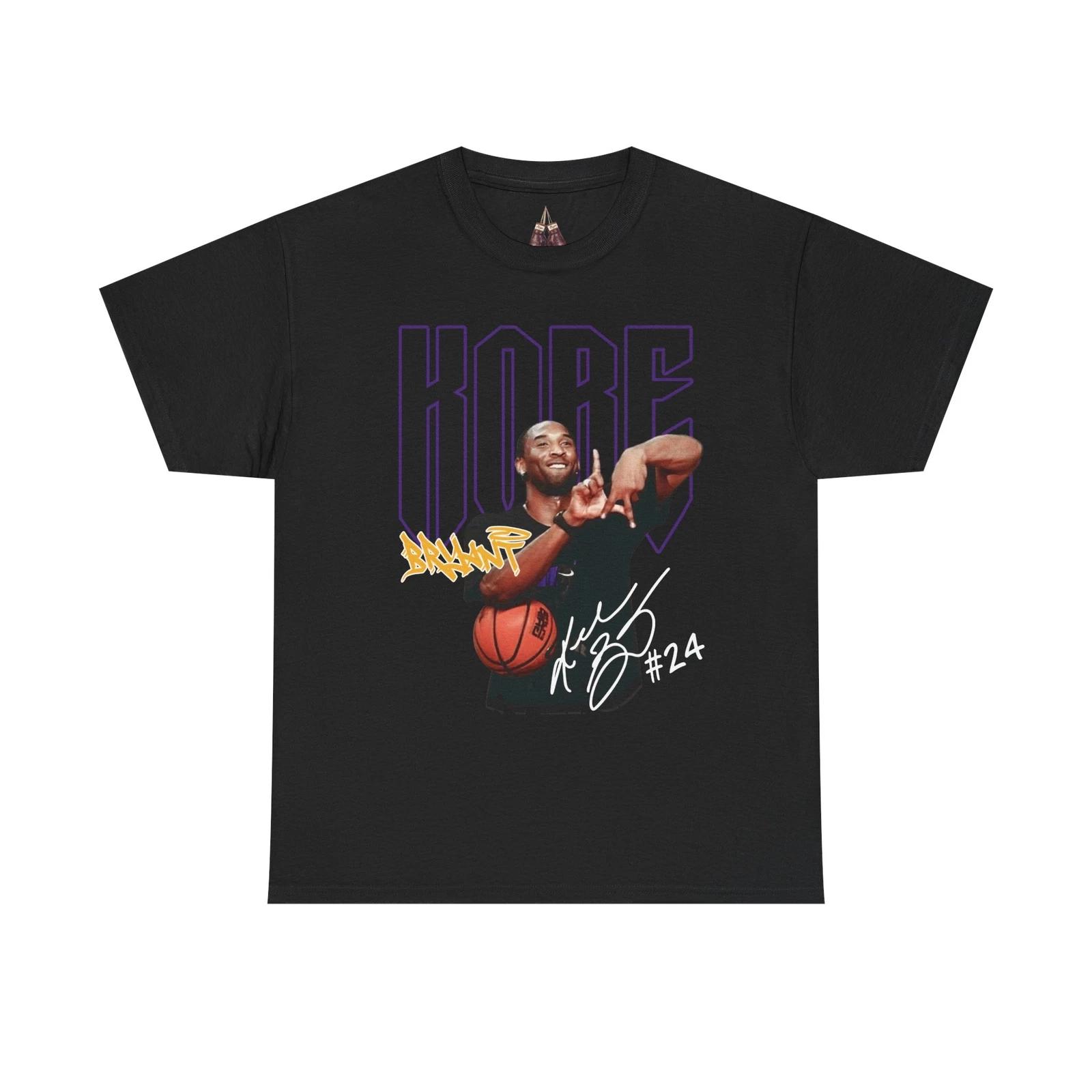 Kobe Bryant Championship Rings Basketball Graphic T-shirt Love LA XL