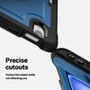 For iPad Air 11 (2025) M3 A3266/(2024) M2 A2902 Case Rotating Kickstand PC+TPE Shockproof Tablet Cover with Hand Strap