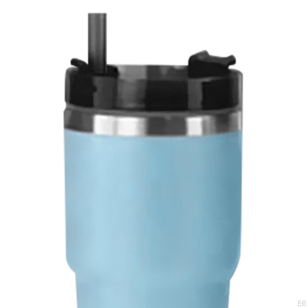 Tumbler with Lid and Straw Coffee Cup Stainless Steel Travel Mug for Outdoor Adventure, Road Trips,