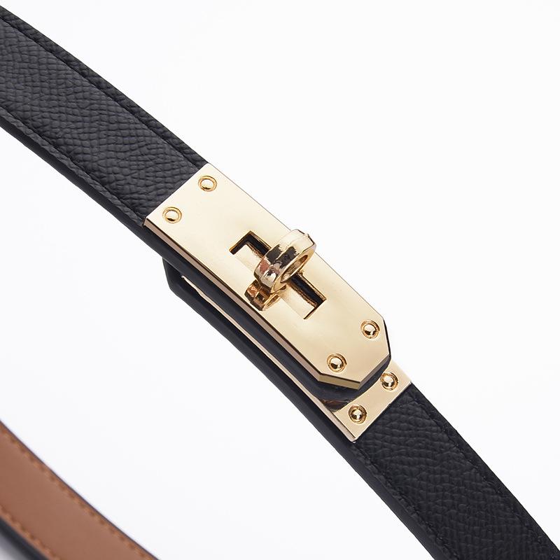 Eleganter Damen Gürtel mit verstellbarer Legierungsschnalle - Modischer Leder Taillengürtel & Kleideraccessoire