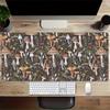 Large Multi-Size Non-Slip Rubber Base Mushroom, Forest, Nature Mouse Pad, Stitched Edges Keyboard Desk Mat for School, Office, Home, Gift Fo