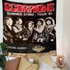 Scorpions Summer Sting Tapestry Wall Hanging, 1985 Tour Concert Poster Art, Retro Wall Decor for Bedroom Living Room Dorm