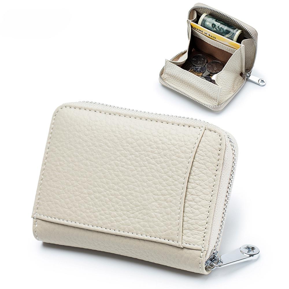 New Women Wallets Female Genuine Leather Purse Large Capacity RFID Purses Small Soft Cowhide Money Bag Mini Coin Card Holders