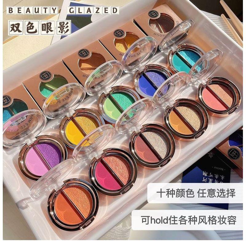 BEAUTY GLAZED - Matt & Pärlemor Dubbel Effekt Charm Ögonskugga - 10 Nyanser