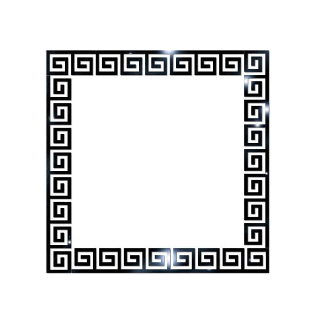 Mirror Waist Line Edge Strip Decal Wall Sticker  TV Background Home Decor