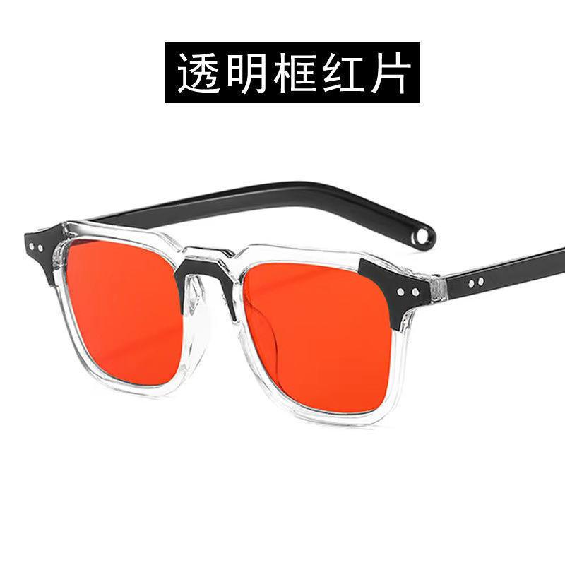 Vintage Square Sunglasses Women Designer Retro Shades Red Mirror Lens Fashion UV400 Sun Glasses Female Brand