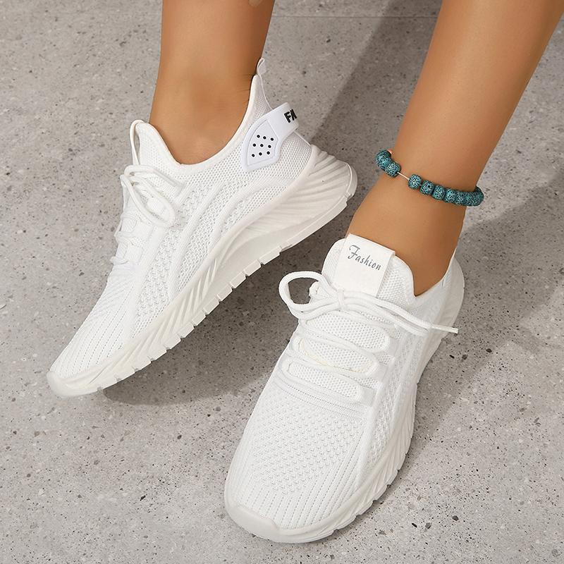 Lucyever  Mesh Breathable Women Sneakers Casual Thick Bottom Lace-up Vulcanized Shoes Ladies Platform Sneaker Shoes Woman 43
