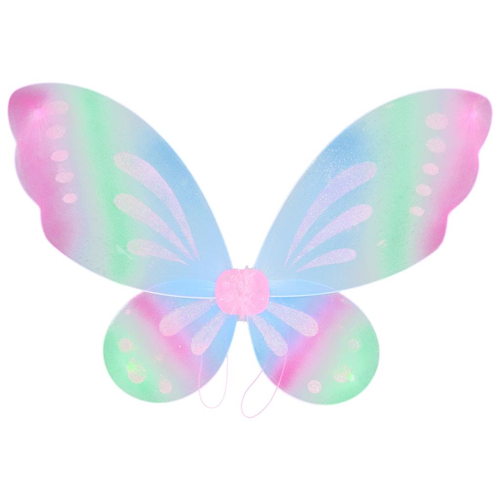 Girls Sparkling Fairy Angel Sheer Wings for Kids Photography Masquerade Halloween Christmas Party Cosplay Costume