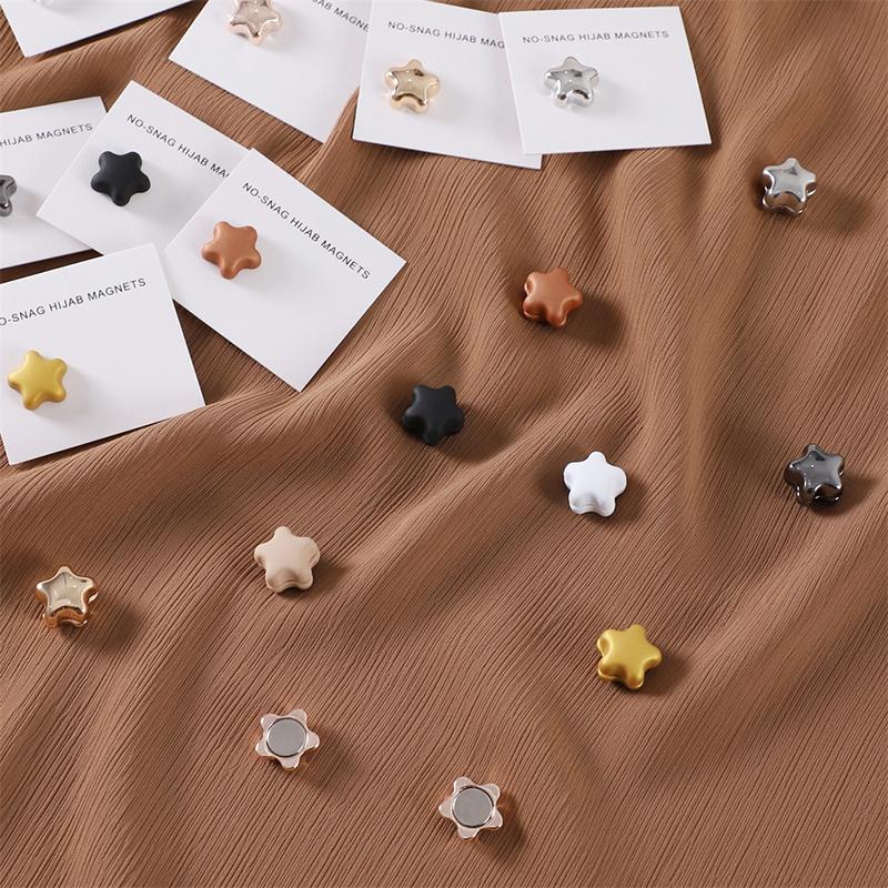 Matte Magnet Hijab Pins Magnetic Brooch for Headscarf Women Shawl Strong Magnetic Button Muslim Turban Headscarf Accessories