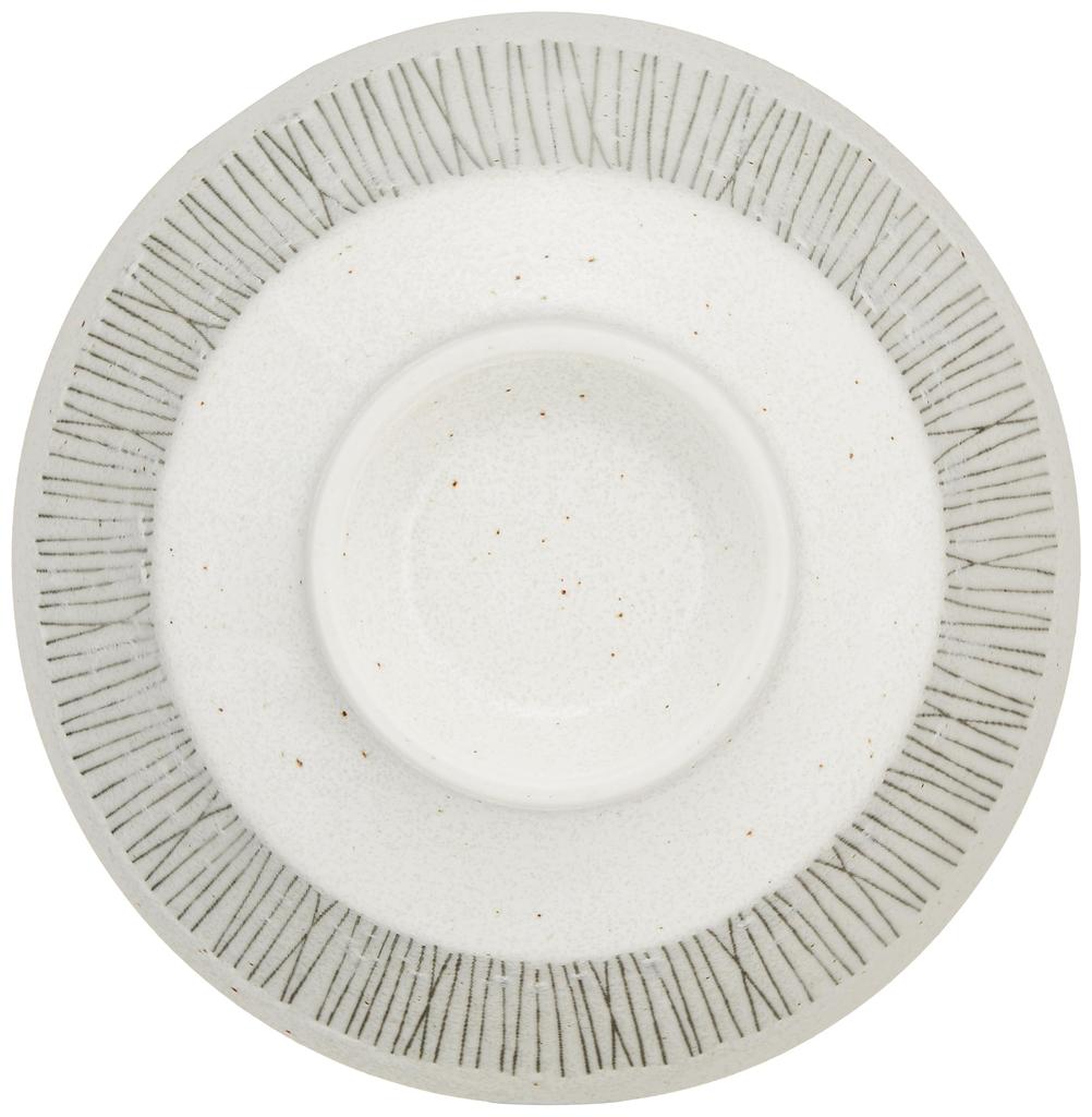 Nádobí Mino hrnec, talíř, miska, cca. 15cm, drát, bílý, vyrobený v Japonsku 132-1126