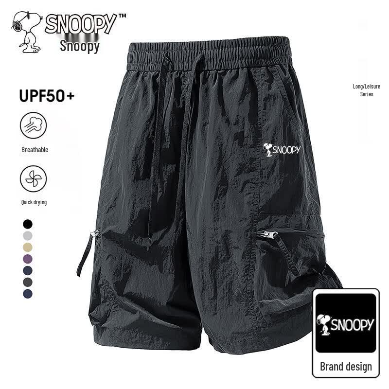 SNOOPY Men's Quick-Dry Straight Casual Shorts