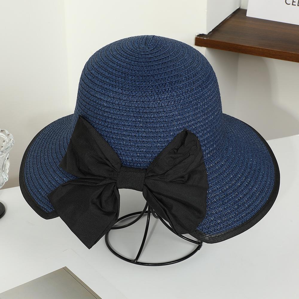 Women's Wide Brim Straw Sun Hat - Foldable Beach & Vacation Hat