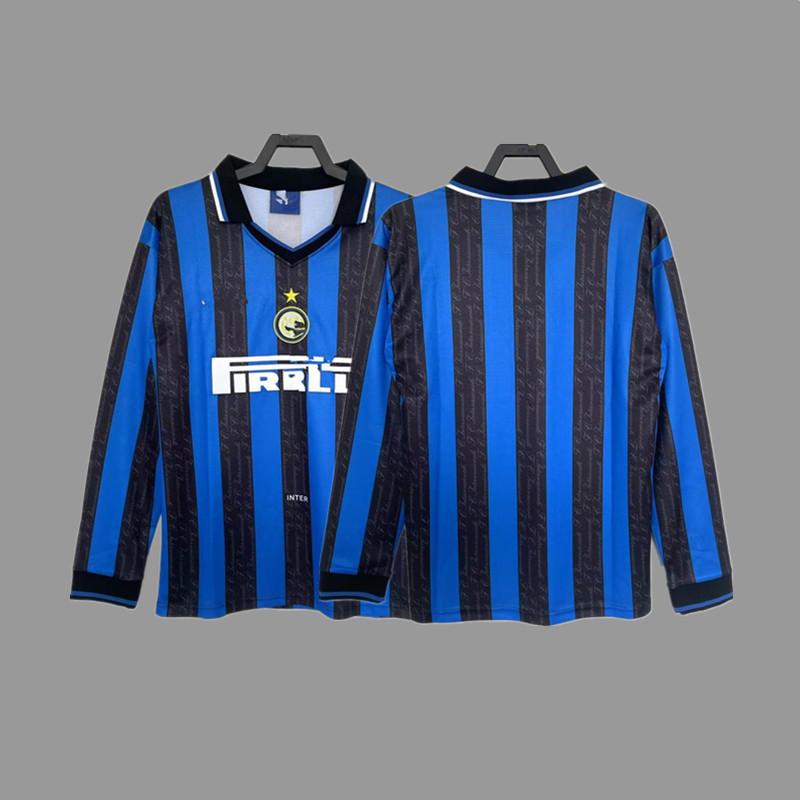 Inter Retro Jersey Football Jersey Classic Baggio Ronaldo Zanetti Figo Adriano Jersey