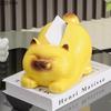 Lovely Siamese Kitten Ceramic Tissue Box Coffee Table Desk Decoration Cartoon Cat Tissue Box Bedside Table Paper Towel Case