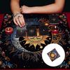 Sonnenmond-Muster Astrologie Tischdecke Tarots Divinationen Tischdecke Altäre Tuch Divinationen Brettspiel Zubehör