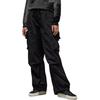 Y-3 Pocket Elastic Waist Straight Leg Solid Color Casual Pants Unisex Pants Black IN4399