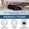 Everlasting Comfort Under-Desk Foot Rest, Memory Foam with Removable Cover, Perfect for Home Offices and Long Desk Work (Black)