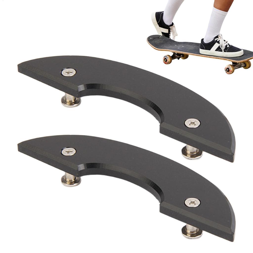 2pcs Skateboard Deck Tail Guards Protector/ Plastic Head And Tail Protection Board Longboards Deck Bottom Guard