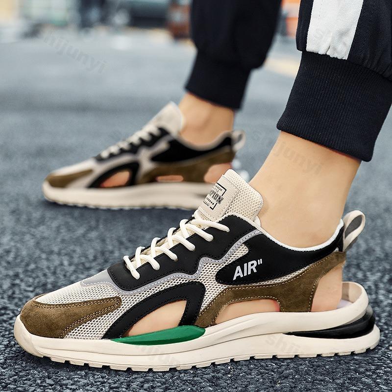 Fashion Men Sports Sandals Breathable Mesh Beach Shoe Outdoor Non-slip Sneakers Fashion Casual Shoes Luxury Sandals Zapatillas De Hombre